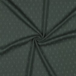 Feinstrickjersey *Vera* Lochmuster - dunkelgrün
