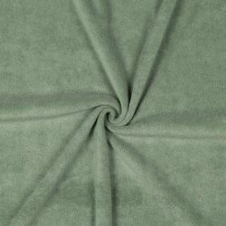 Stretch Frottee *Vera* - altgrün