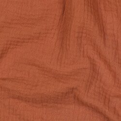 Musselin Uni *Gerda* BIO~Organic - cognac