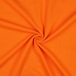 Musselin Uni *Gerda* BIO~Organic - Neon orange