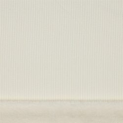 Cordstoff mit Fellabseite - creme