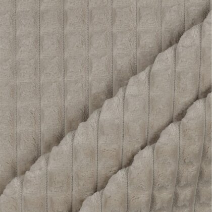 Velur-Dekostoff-Quadrat - sand