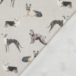 Canvas Digital Hunde - creme