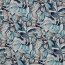 Canvas Digital Aquarell Monsterablätter - blau