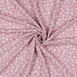 Viskose Popeline STRETCH kleine Blumen - CHERRYBLOSSOM