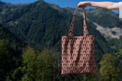 Canvas WATERPROOF Blumen - altrosa