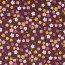 Feincord kleine Blumen - malve