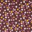 Feincord kleine Blumen - malve