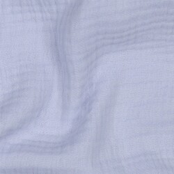 Dreilagiger Baumwoll Musselin Bio~Organic - hellblau