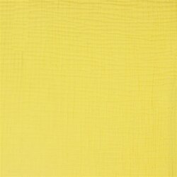 Dreilagiger Baumwoll Musselin Bio~Organic - gelb
