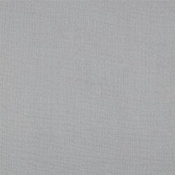 Dreilagiger Baumwoll Musselin Bio~Organic - grau