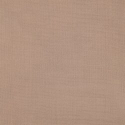 Dreilagiger Baumwoll Musselin Bio~Organic - helltaupe