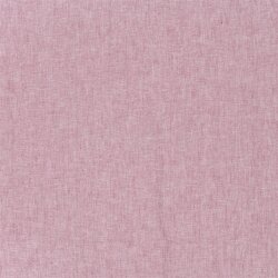 0,8 Meter - Leinen Chambray Uni Meliert - dunkelrot