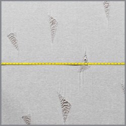 0,5 Meter - Destroyed Jersey Dreieck hellbeige meliert
