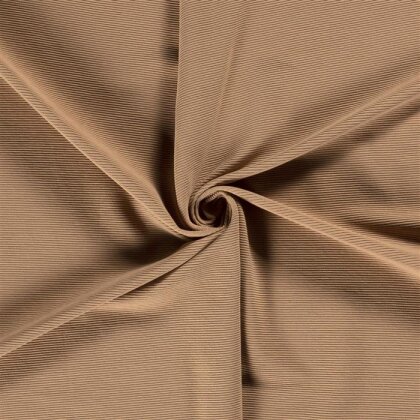 0,4 Meter - Rippenjersey Ottoman *Bibi* - hell muskat