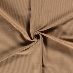 0,4 Meter - Rippenjersey Ottoman *Bibi* - hell muskat