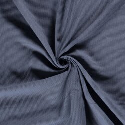 0,8 Meter - Waffelpiqué *Marie* 2mm Uni - jeansblau