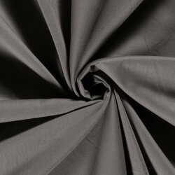 Baumwollstoff Fahnentuch Cretonne *Marie* Uni - bleigrau