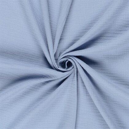 Musselin Uni *Marie* - hellblau