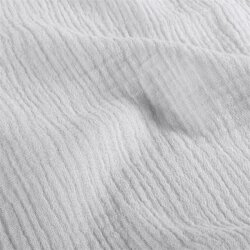 Musselin Uni *Marie* - satin grau