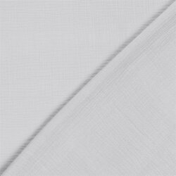 Musselin Uni *Marie* - satin grau