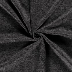 Strickfleece *Marie* Uni - meliert anthrazit