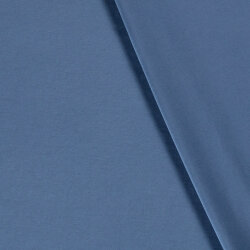 Baumwolljersey *Mila* Uni - seeblau