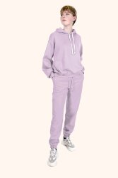 Wintersweat *Marie* angeraut schwere Qualität - lavendel
