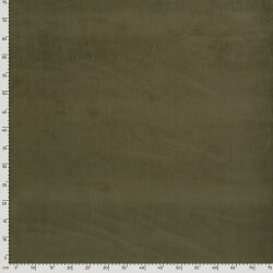 Feincord *Marie* Uni - Khaki grün