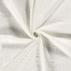 Musselin verstreute Goldtupfen –- creme
