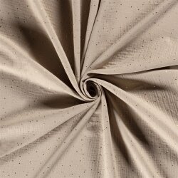 Musselin verstreute Goldtupfen – beige