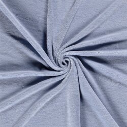 Bambus Frottee Uni *Marie* - babyblau