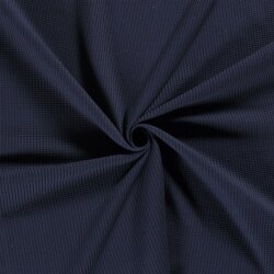 Waffeljersey *Marie* -  dunkel jeansblau