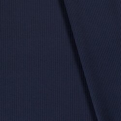 Waffeljersey *Marie* -  dunkel jeansblau