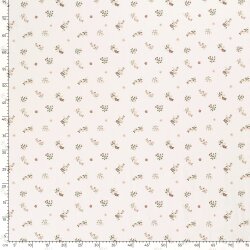 Baumwolljersey Frühlingsstrauss- creme