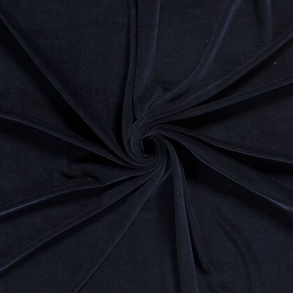 Samt_Feincordjersey - dunkelblau