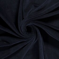 Samt_Feincordjersey - dunkelblau