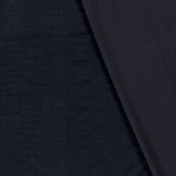 Samt_Feincordjersey - dunkelblau
