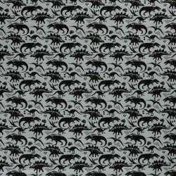 Alpenfleece Dinosaurier - hellstahlblau