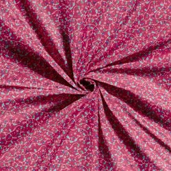 Baumwollpopeline bunte Lichterkette - fuchsia
