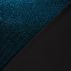 Folienjersey Punkte - wasserblau