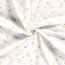 Musselin spritzige Zitrone - cremeweiss