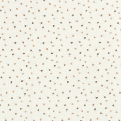 Musselin PRINTED FLOWERS - creme
