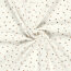 Musselin PRINTED FLOWERS - creme