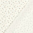 Musselin PRINTED FLOWERS - creme