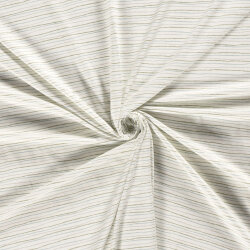 Baumwolljersey Kritzelstreifen - creme