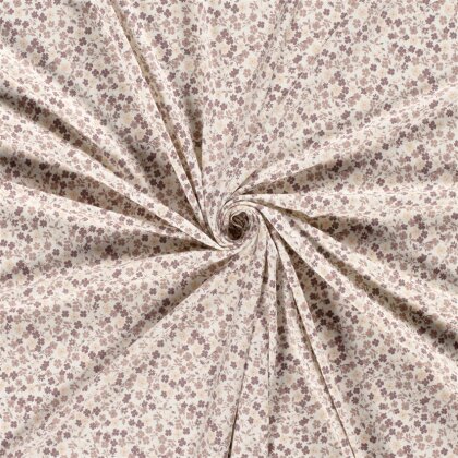 Baumwolljersey Blumenland - creme
