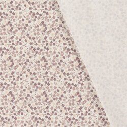 Baumwolljersey Blumenland - creme