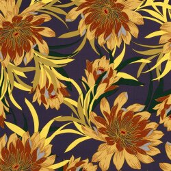 Viskose Jersey magische Blüte - lila