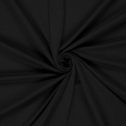French Terry Uni *Gaby* Bio~Organic - schwarz